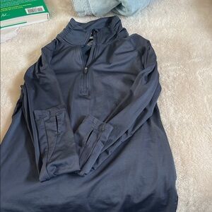 Women's Navy Blue Quarter-Zip Sweater